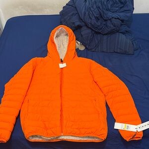 Calvin Klein Orange Puffer Jacket